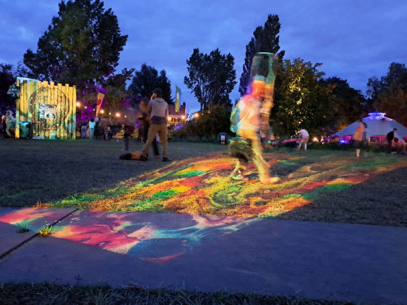 Landjuweel, 2023, Ruigoord, projecties, judocus, visuals, kerk