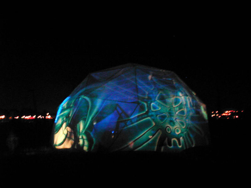 Ruigoord, landjuweel, dome, 2005, judocus, visuals, projecties 