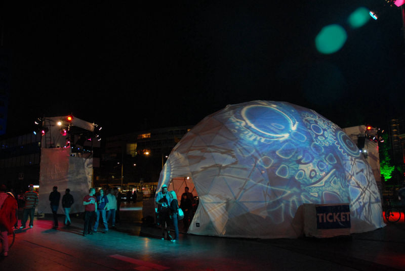 judocus, panoramix, vj, visuals, dome, todays, art, festival, spuiplein, visuals, 2006