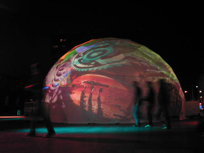 judocus, panoramix, vj, collective, dome, todays, art, festival, spuiplein, visuals, 2006