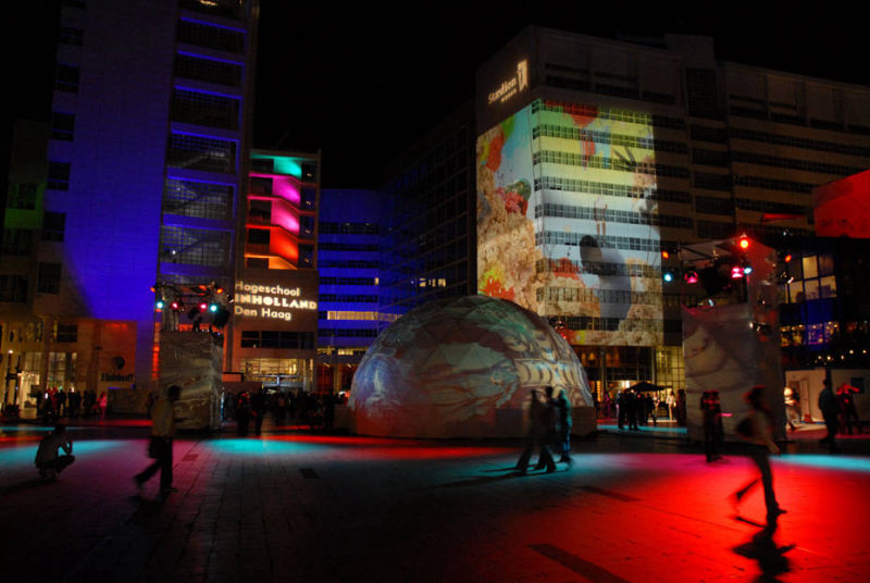 judocus, panoramix, vj, collective, dome, todays, art, festival, spuiplein, visuals, 2006
