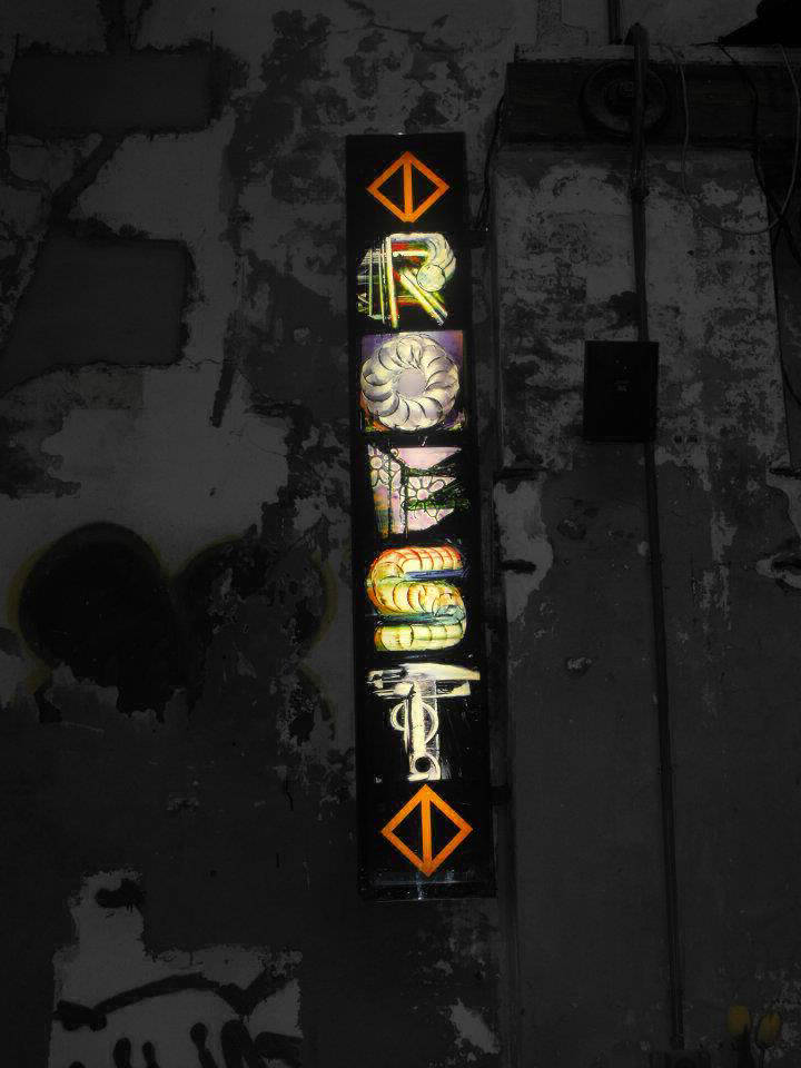 Judocus, logo, lightbox, roest, amsterdam, 2012