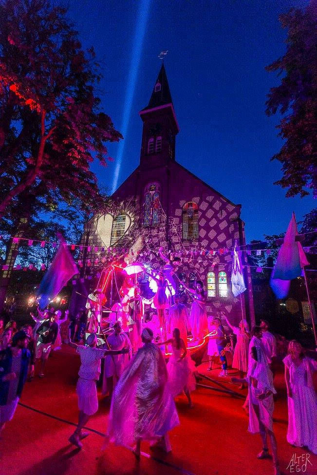 Shoeless, Ruigoord, judocus, kerk, visuals, projecties, 2016