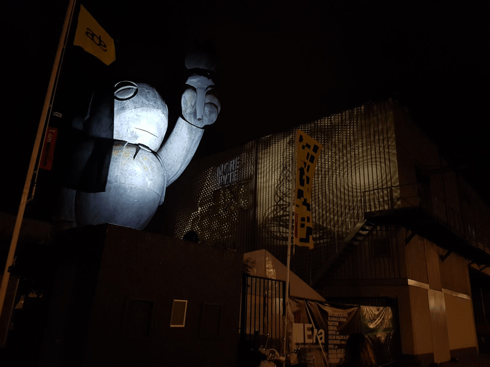 HYTE, ADE, 2017, Elementenstraat, judocus, visuals, projecties, buiten, outdoor, Amsterdam, 2017