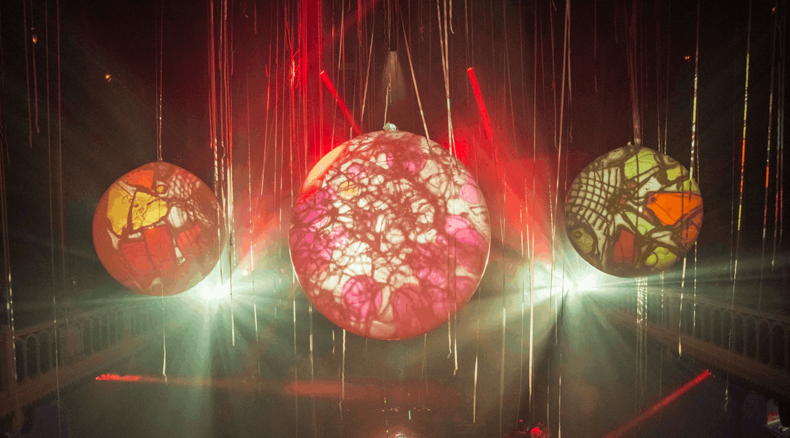 Judocus, dia, Embassy of the Free Mind, Projecties, visuals, museumNacht, 2023, Amsterdam