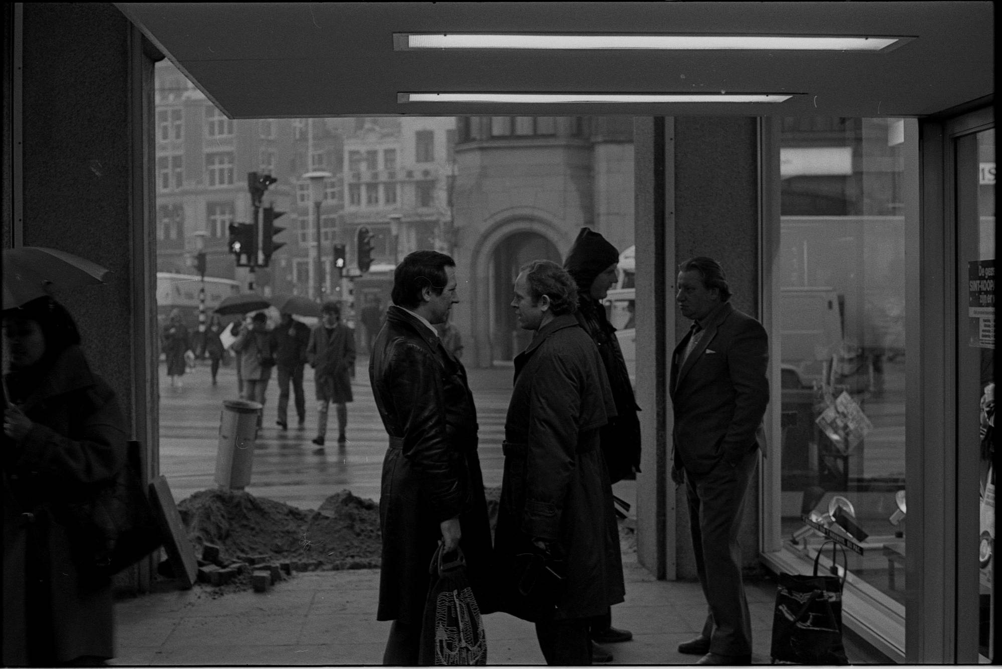 dam, amsterda, jaren, 80, straat, fotografie, judocus