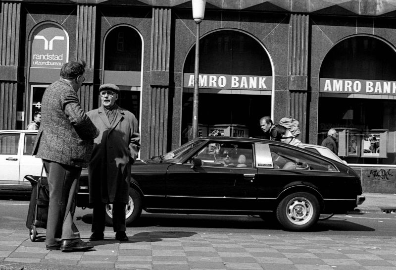 dam, amsterdam, auto, jaren, 80, straat, fotografie, judocus,