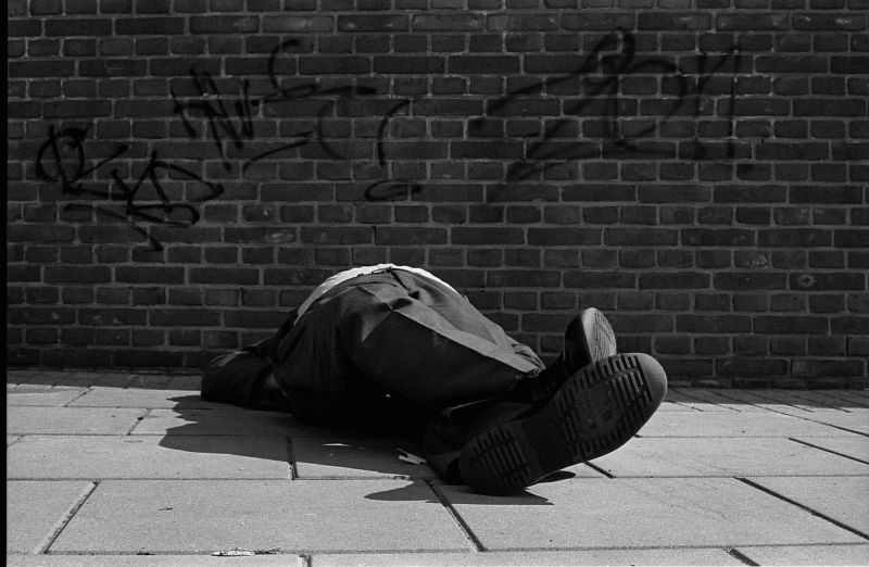 zwerver, amsterdam, dakloze, jaren, 80, straat, fotografie, judocus