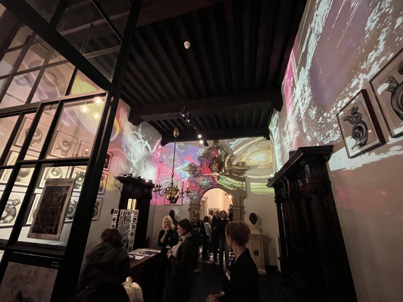 Museumnacht, 2025, Embassy of the free mind, projections, visuals, judocus