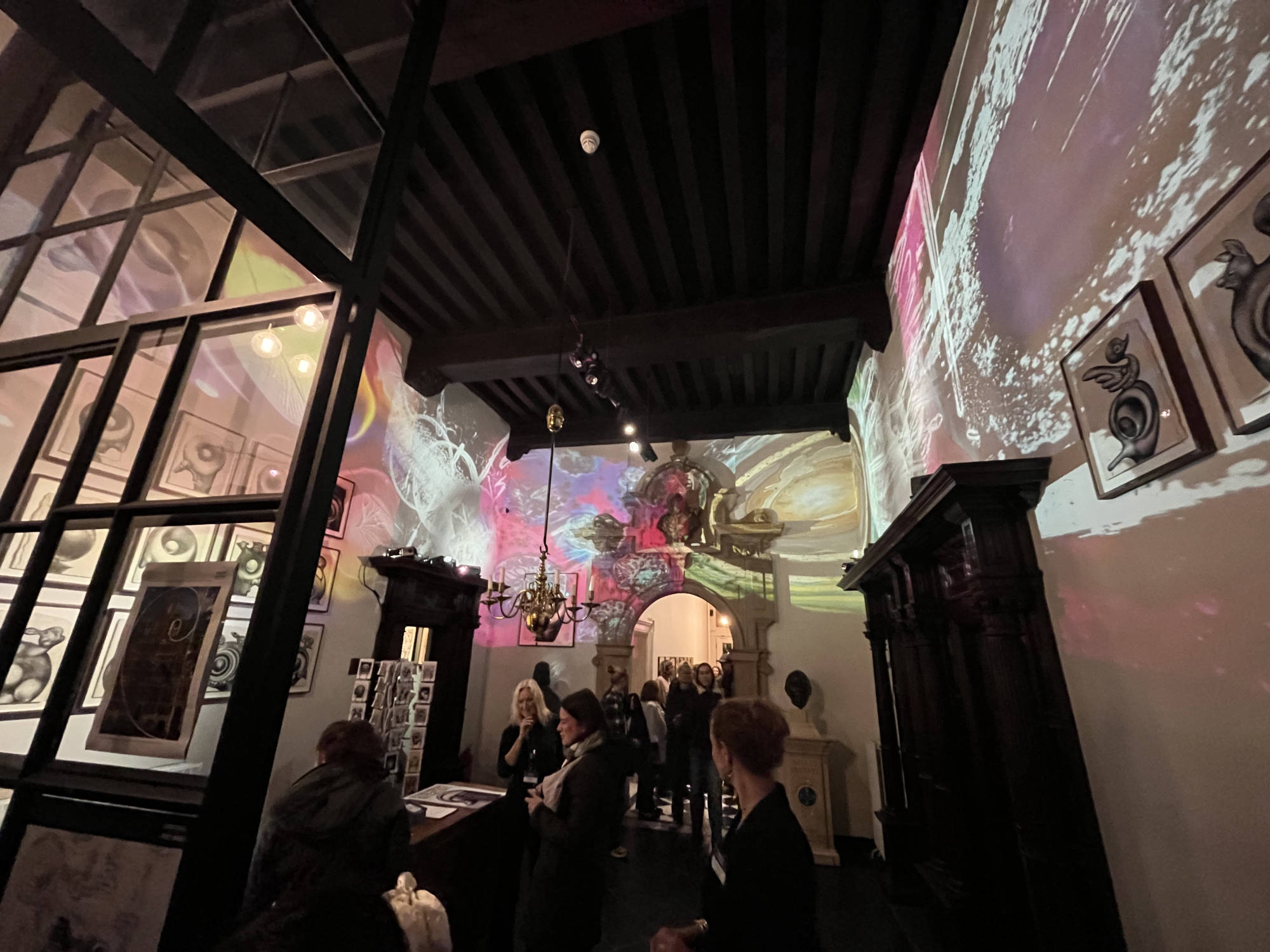 Museumnacht, 2025, Embassy of the free mind, projections, visuals, judocus