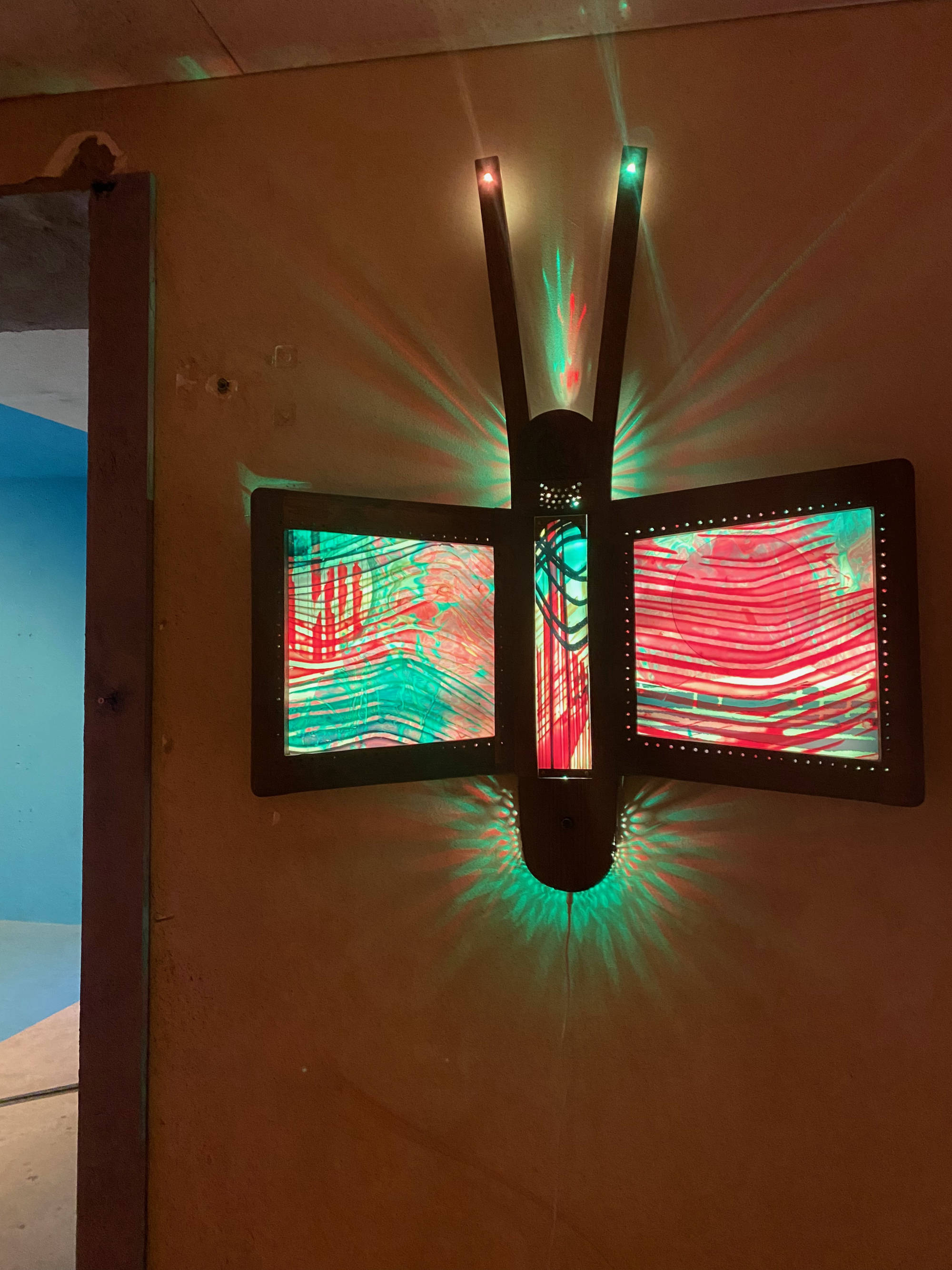 judocus,vj, lichtobjecten, lichtsculpturen,Electric Butterfly,  LED, RGB, projecties,